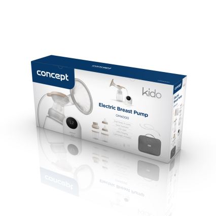 Concept OM4000 - Bomba extratora de leite elétrica 2 em 1 KIDO branca