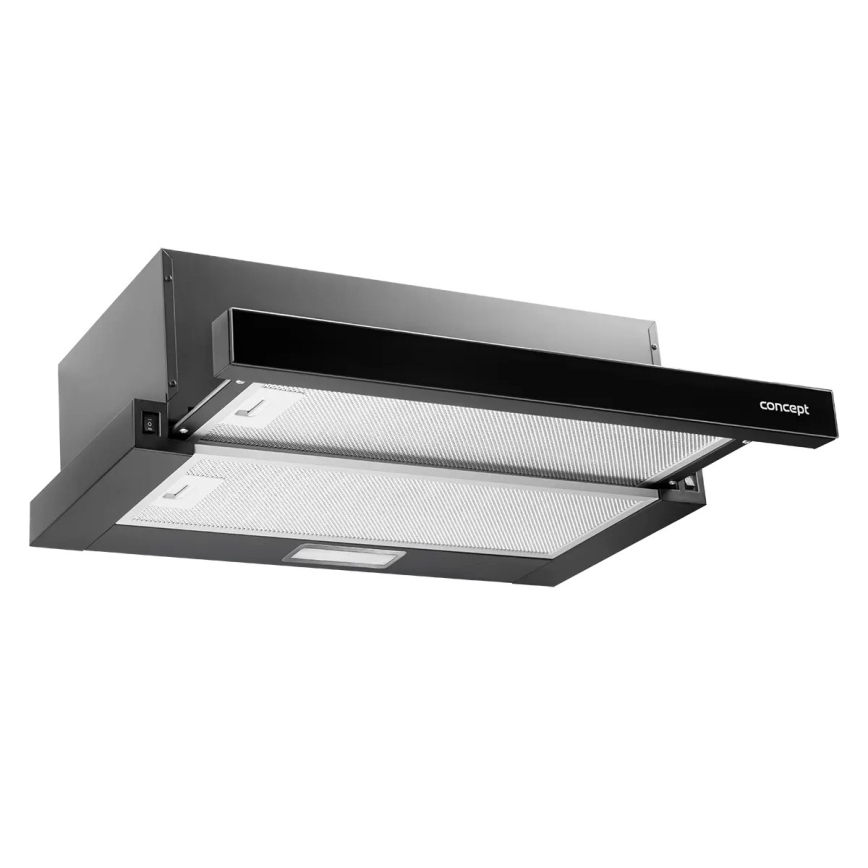 Concept OPV3560bc - Exaustor telescópico 59,5 cm preto
