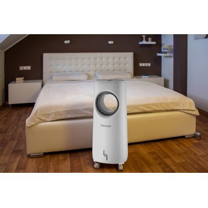 Concept OV5220 - Arrefecedor de ar portátil multifuncional 4 em 1 5 l 80 W/230 V branco + comando remoto