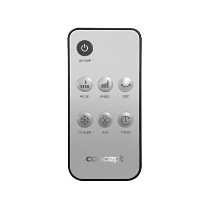 Concept OV5220 - Arrefecedor de ar portátil multifuncional 4 em 1 5 l 80 W/230 V branco + comando remoto