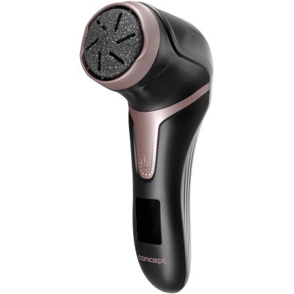 Concept PN3020 - Lima eléctrica para calcanhares PERFECT SKIN 5V 1200 mAh IPX6 preto/ouro rosé