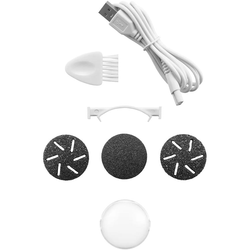 Concept PN3020 - Lima eléctrica para calcanhares PERFECT SKIN 5V 1200 mAh IPX6 preto/ouro rosé