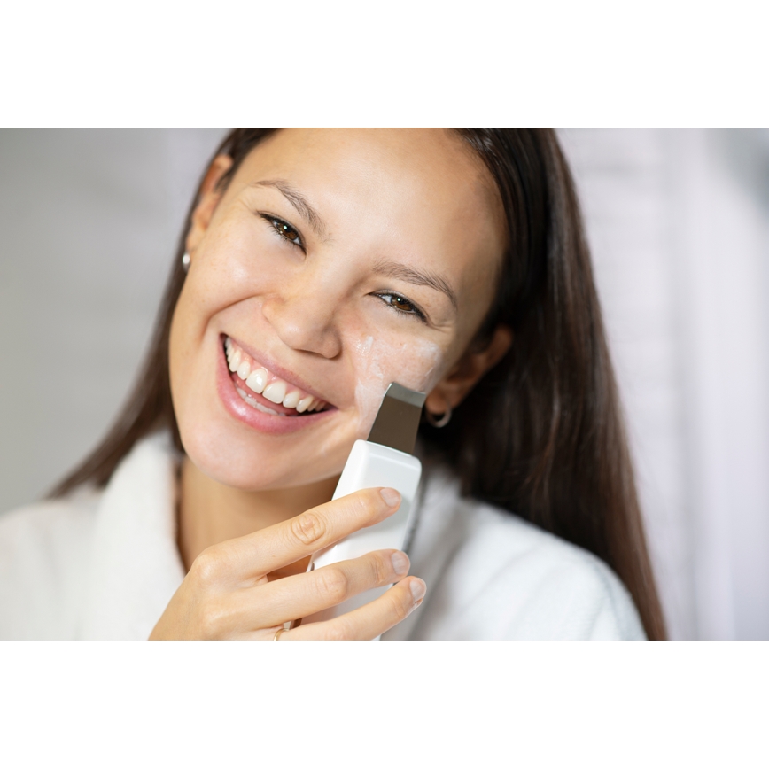 Concept PO2030 - Espátula ultra-sónica para cosméticos PERFECT SKIN 2,5W/5V USB 600 mAh branco