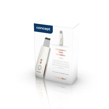 Concept PO2030 - Espátula ultra-sónica para cosméticos PERFECT SKIN 2,5W/5V USB 600 mAh branco