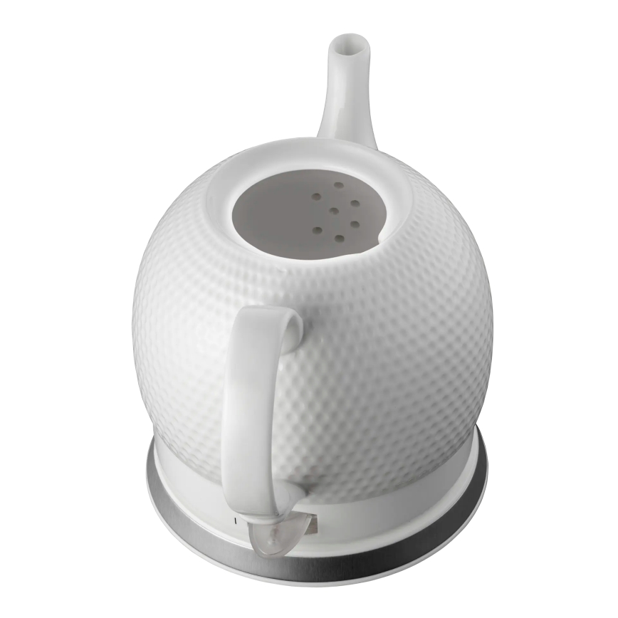 Concept RK0050 - Chaleira elétrica de fervura rápida 1,2 l 1000W/230V branca/cerâmica