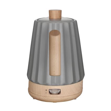 Concept RK0092 - Chaleira elétrica 1,5 l 1500W/230V cinzento escuro/acabamento em madeira/cerâmica
