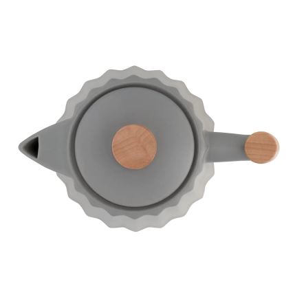 Concept RK0092 - Chaleira elétrica 1,5 l 1500W/230V cinzento escuro/acabamento em madeira/cerâmica