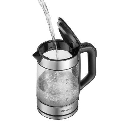 Concept RK4067 - Chaleira elétrica com regulação de temperatura 1,7 l 2200W/230V inox