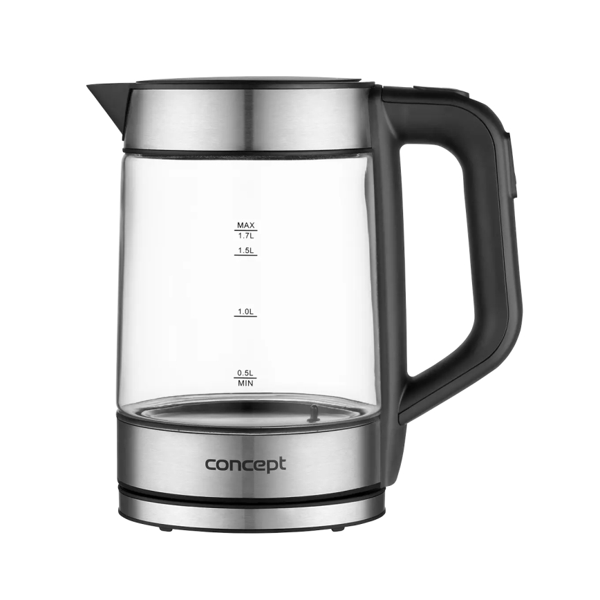 Concept RK4067 - Chaleira elétrica com regulação de temperatura 1,7 l 2200W/230V inox