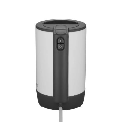 Concept RK7030 - Chaleira elétrica de viagem 0,5 l 1080W/230V cinzenta/branca + 2 chávenas