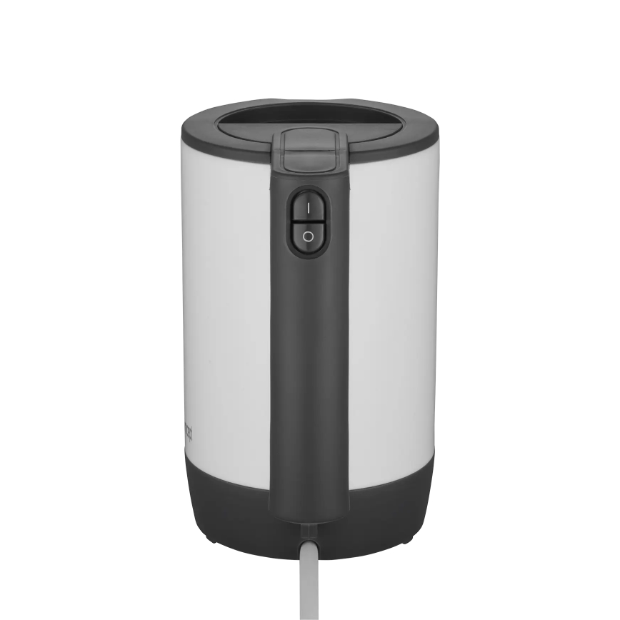 Concept RK7030 - Chaleira elétrica de viagem 0,5 l 1080W/230V cinzenta/branca + 2 chávenas