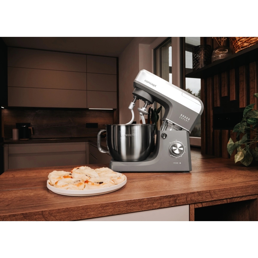 Concept RM6000 - Batedeira Planetária DOUGH EXPERT 1900W/230V antracite/inox
