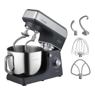 Concept RM6010 - Batedeira planetária DOUGH EXPERT 1900W/230V antracite/inox