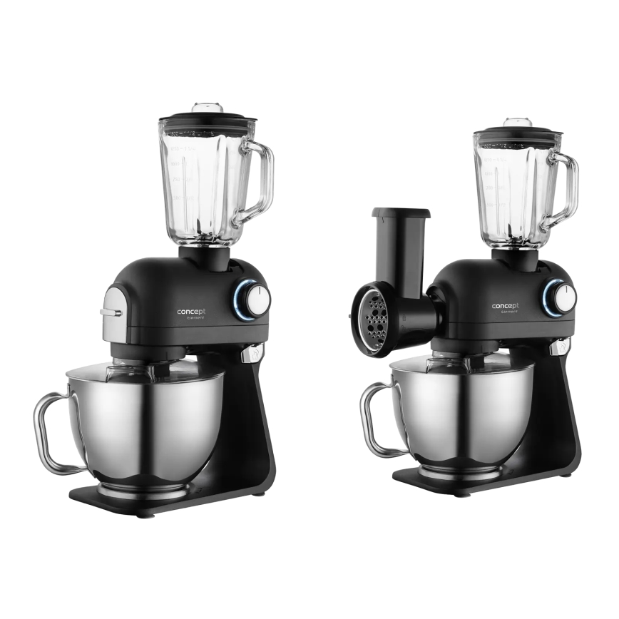 Concept RM8000 - Robot de cozinha com taça em aço inoxidável 1200W/230V preto