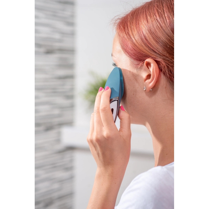 Concept SK9100 - Escova de limpeza facial SONIVIBE 2W/5V 250 mAh IPX7 azul