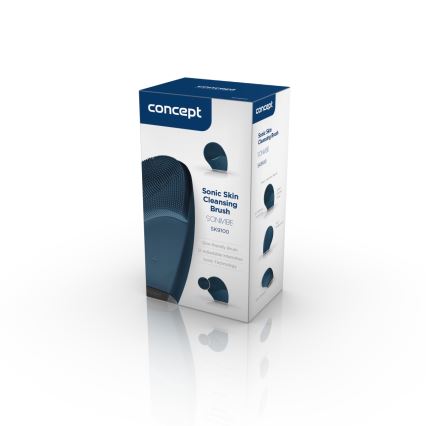 Concept SK9100 - Escova de limpeza facial SONIVIBE 2W/5V 250 mAh IPX7 azul