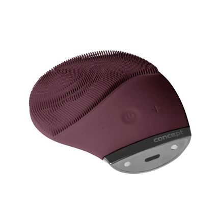 Concept SK9101 - Escova de limpeza facial SONIVIBE 2W/5V 250 mAh IPX7 vermelha