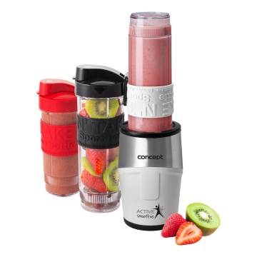 Concept SM3380 - Liquidificador para smoothies com acessórios ACTIVE SMOOTHIE 500W/230V branco