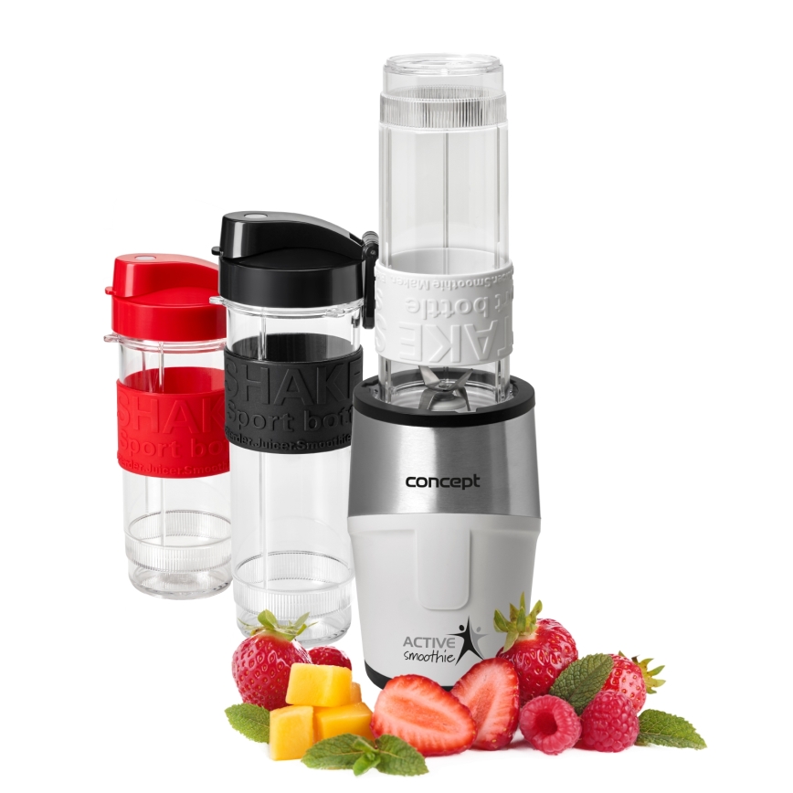 Concept SM3380 - Liquidificador para smoothies com acessórios ACTIVE SMOOTHIE 500W/230V branco