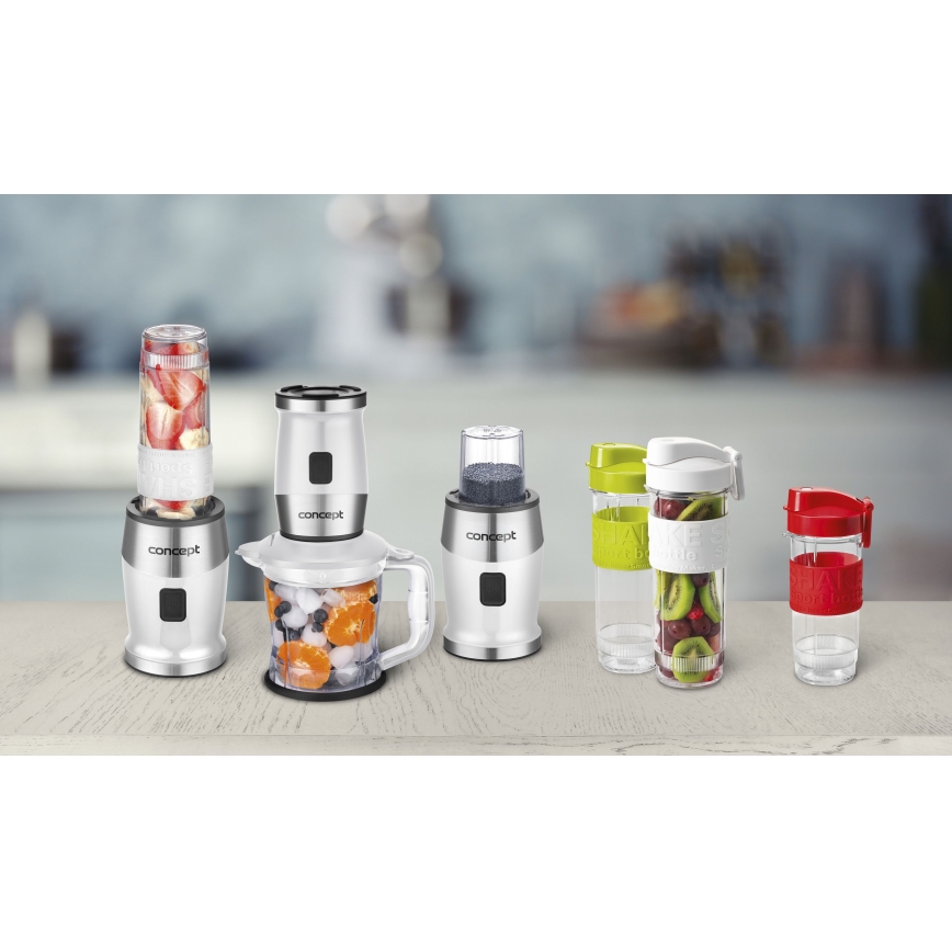Concept SM3391 - Liquidificador para smoothies com acessórios 700W/230V branco