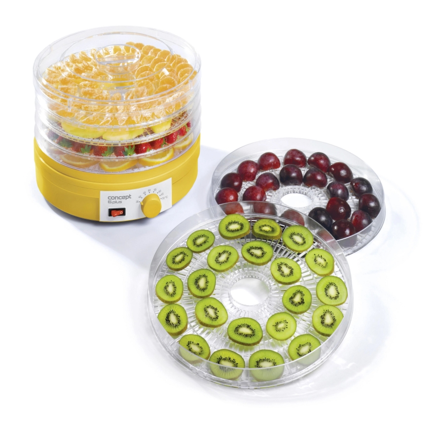 Concept SO1015 - Desidratador de alimentos 245W/230V amarelo