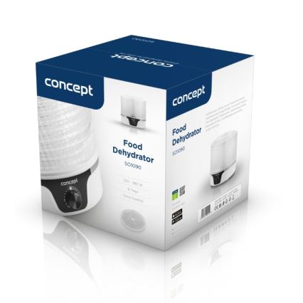 Concept SO1090 - Desidratador de alimentos 380W/230V branco