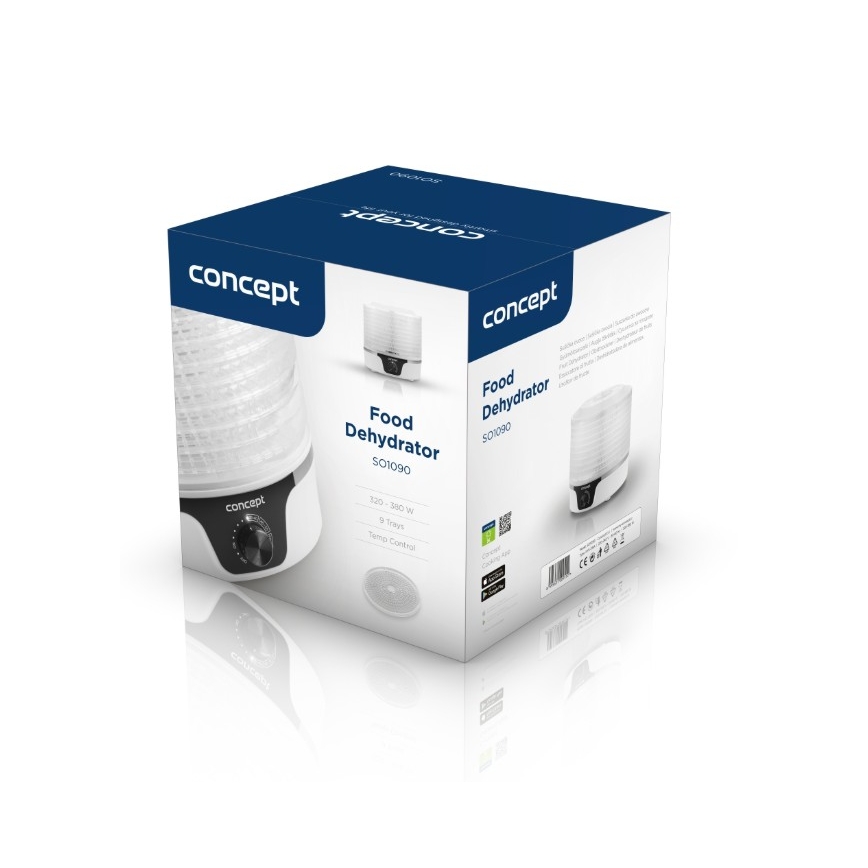 Concept SO1090 - Desidratador de alimentos 380W/230V branco
