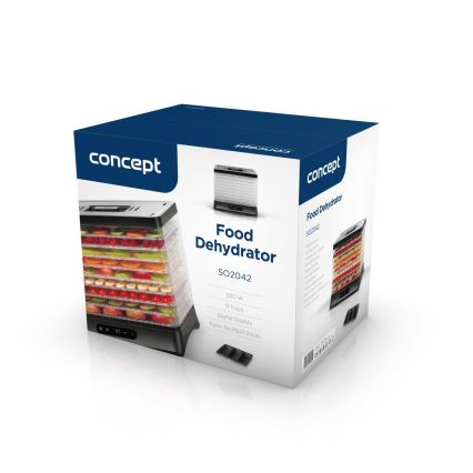 Concept SO2042 - Desidratador de alimentos 500W/230V preto + forma de silicone