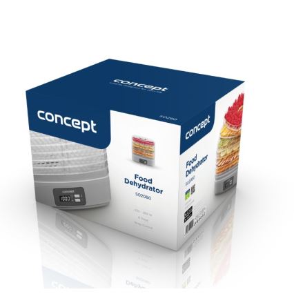 Concept SO2080 - Desidratador de alimentos 260W/230V branco