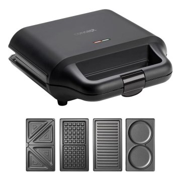 Concept SV3055 - Máquina de fazer sandes 4em1 700W/230V preto