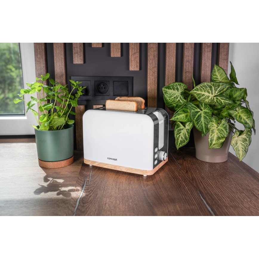 Concept TE2015 - Torradeira para 2 fatias 930W/230V branca