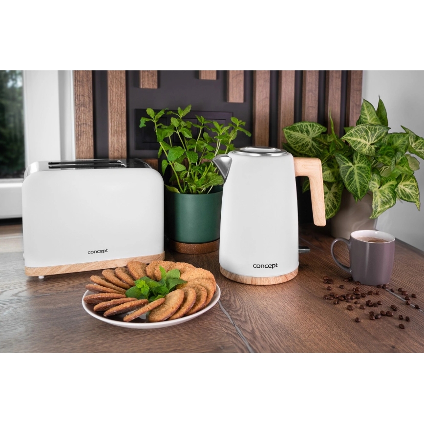 Concept TE2015 - Torradeira para 2 fatias 930W/230V branca