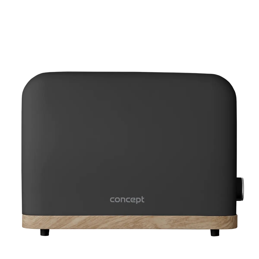 Concept TE2016 - Torradeira para 2 fatias com grelha aquecedora 930W/230V preta