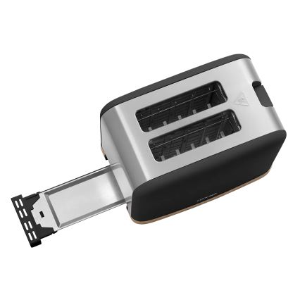 Concept TE2016 - Torradeira para 2 fatias com grelha aquecedora 930W/230V preta