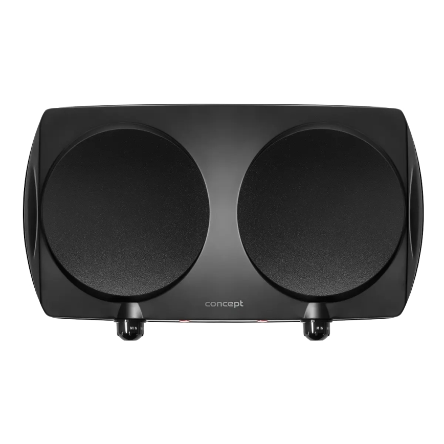Concept VE3060 - Fogão elétrico de duas placas 2500W/230V preto