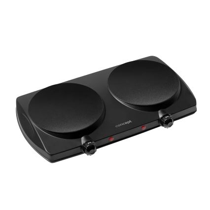 Concept VE3060 - Fogão elétrico de duas placas 2500W/230V preto