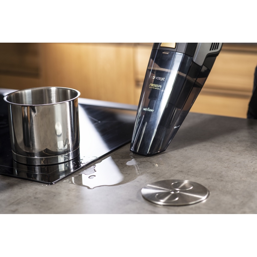 Concept VP4353 - Aspirador portátil WET & DRY COM EXTENSOR RISER 110W/18,5V 2200 mAh preto