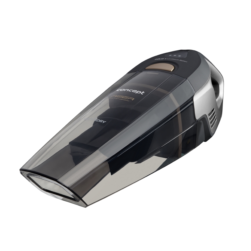Concept VP4353 - Aspirador portátil WET & DRY COM EXTENSOR RISER 110W/18,5V 2200 mAh preto