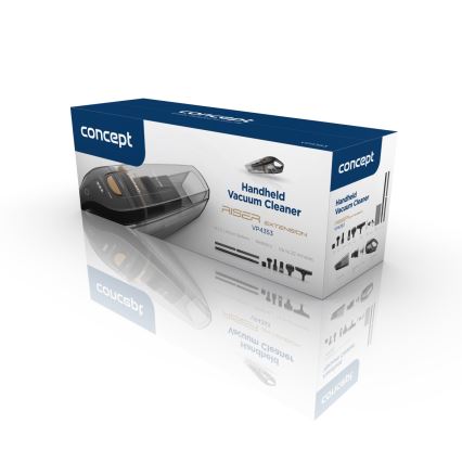 Concept VP4353 - Aspirador portátil WET & DRY COM EXTENSOR RISER 110W/18,5V 2200 mAh preto