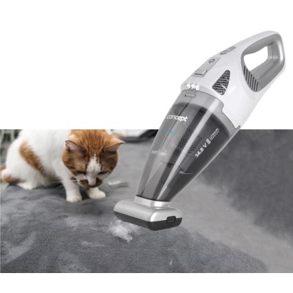 Concept VP4370 - Aspirador portátil WET & DRY PERFECT CLEAN 90W/14,8V 2200 mAh branco