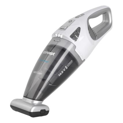 Concept VP4370 - Aspirador portátil WET & DRY PERFECT CLEAN 90W/14,8V 2200 mAh branco