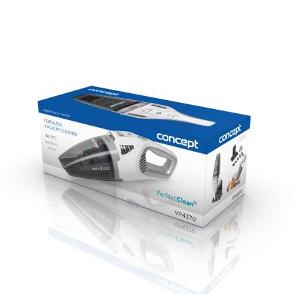 Concept VP4370 - Aspirador portátil WET & DRY PERFECT CLEAN 90W/14,8V 2200 mAh branco