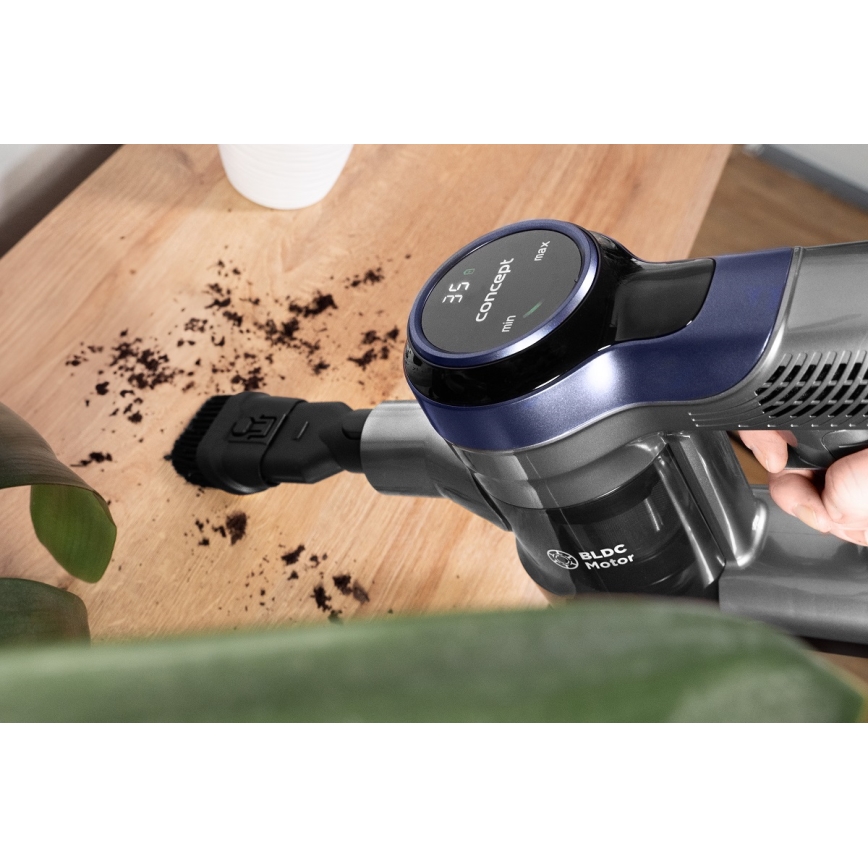 Concept VP6040 - Aspirador de pé com pega 2em1 ICONIC ANIMAL TELESCOPE 200W/22,2V 2200 mAh azul