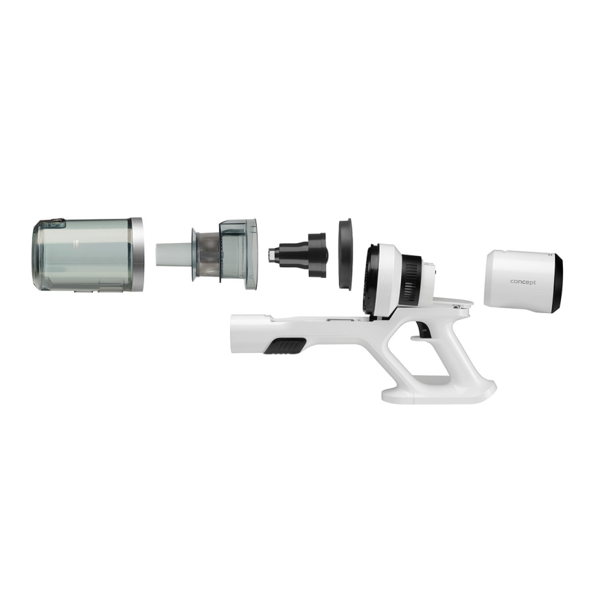 Concept VP6125 - Aspirador 2 em 1 vertical e de mão ICONIC Comfort Telescope 400W/29,6V 2000 mAh branco