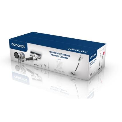 Concept VP6125 - Aspirador 2 em 1 vertical e de mão ICONIC Comfort Telescope 400W/29,6V 2000 mAh branco
