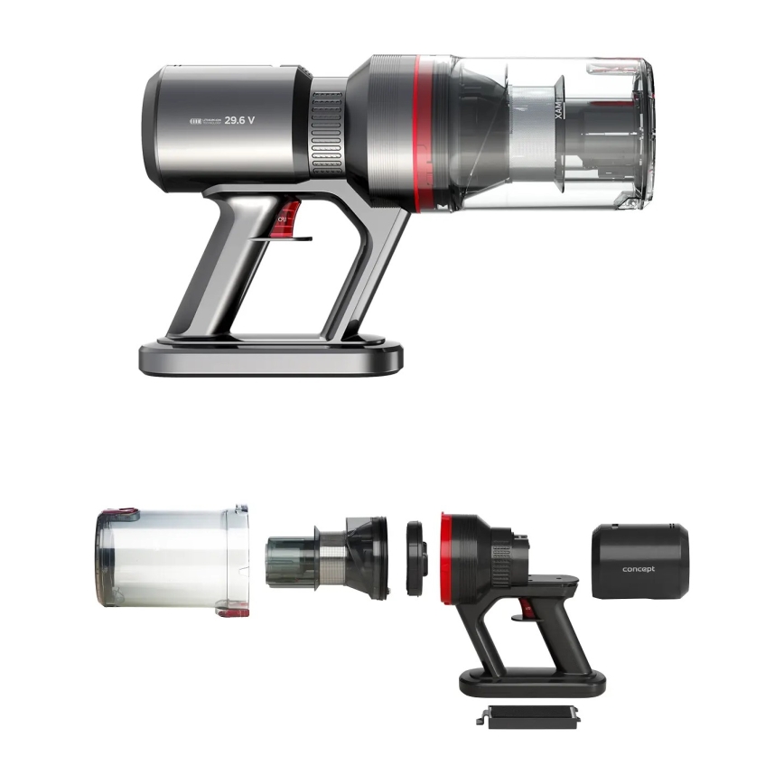 Concept VP6150 - Aspirador vertical 3 em 1 ULTIMATE UV POWER 500W/29,6V 2200 mAh, preto