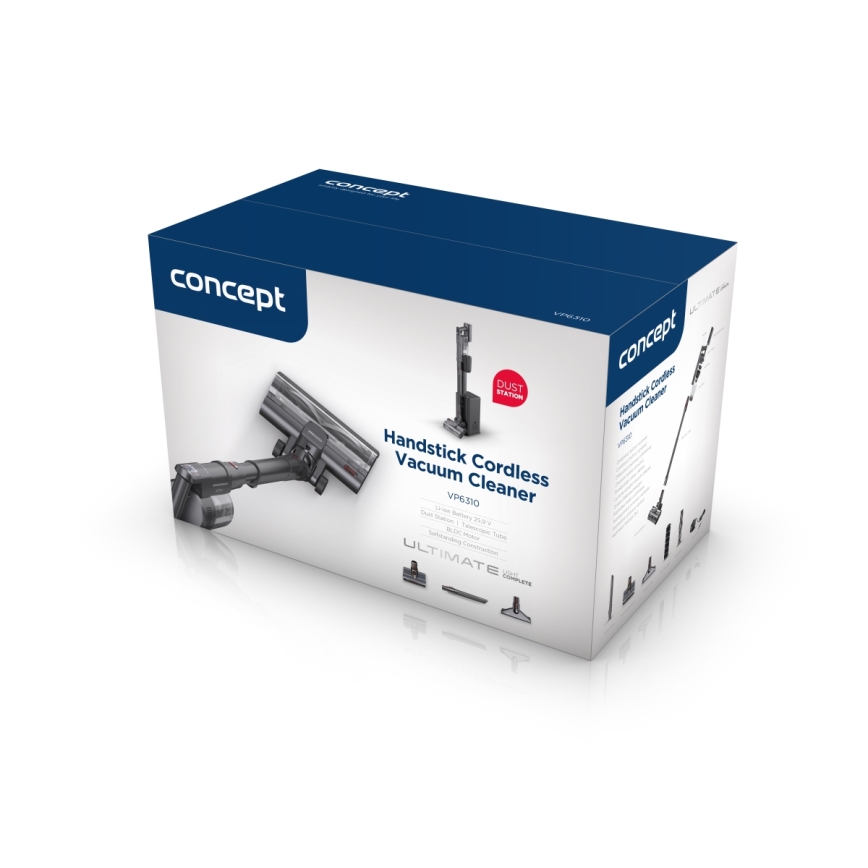 Concept VP6310 - Aspirador vertical 3 em 1 ULTIMATE COMPLETE LIGHT 420W/25,9V 2200 mAh preto