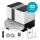 Concept VR4050 - Aspirador robô inteligente com mopa 2 em 1 OPTIMUS AQUA PRO LASER 3D 600W/230V 5200 mAh Wi-Fi branco