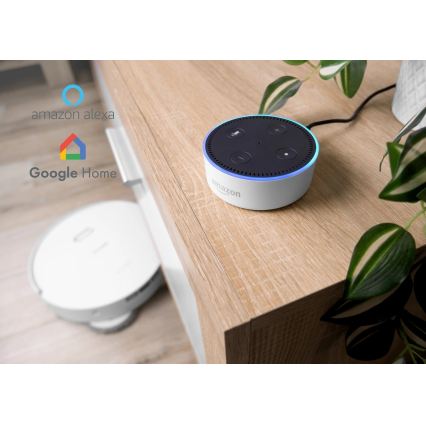 Concept VR4050 - Aspirador robô inteligente com mopa 2 em 1 OPTIMUS AQUA PRO LASER 3D 600W/230V 5200 mAh Wi-Fi branco