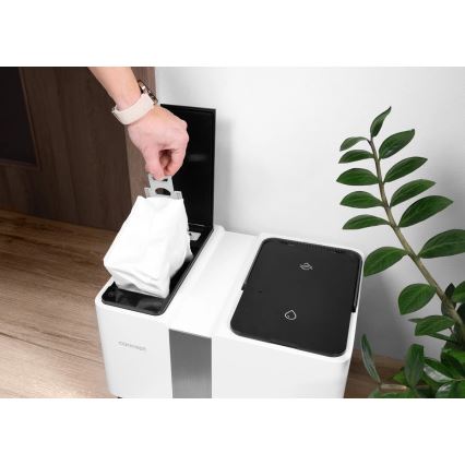 Concept VR4050 - Aspirador robô inteligente com mopa 2 em 1 OPTIMUS AQUA PRO LASER 3D 600W/230V 5200 mAh Wi-Fi branco